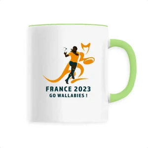 Mug céramique - Anse colorée - 330 ml - Australie