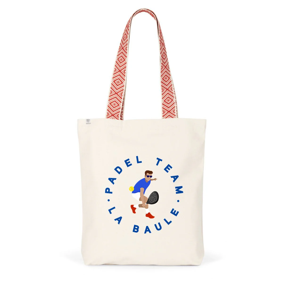 Tote bag Ethnique - Coton recyclé - Padel Team La Baule – Image 2