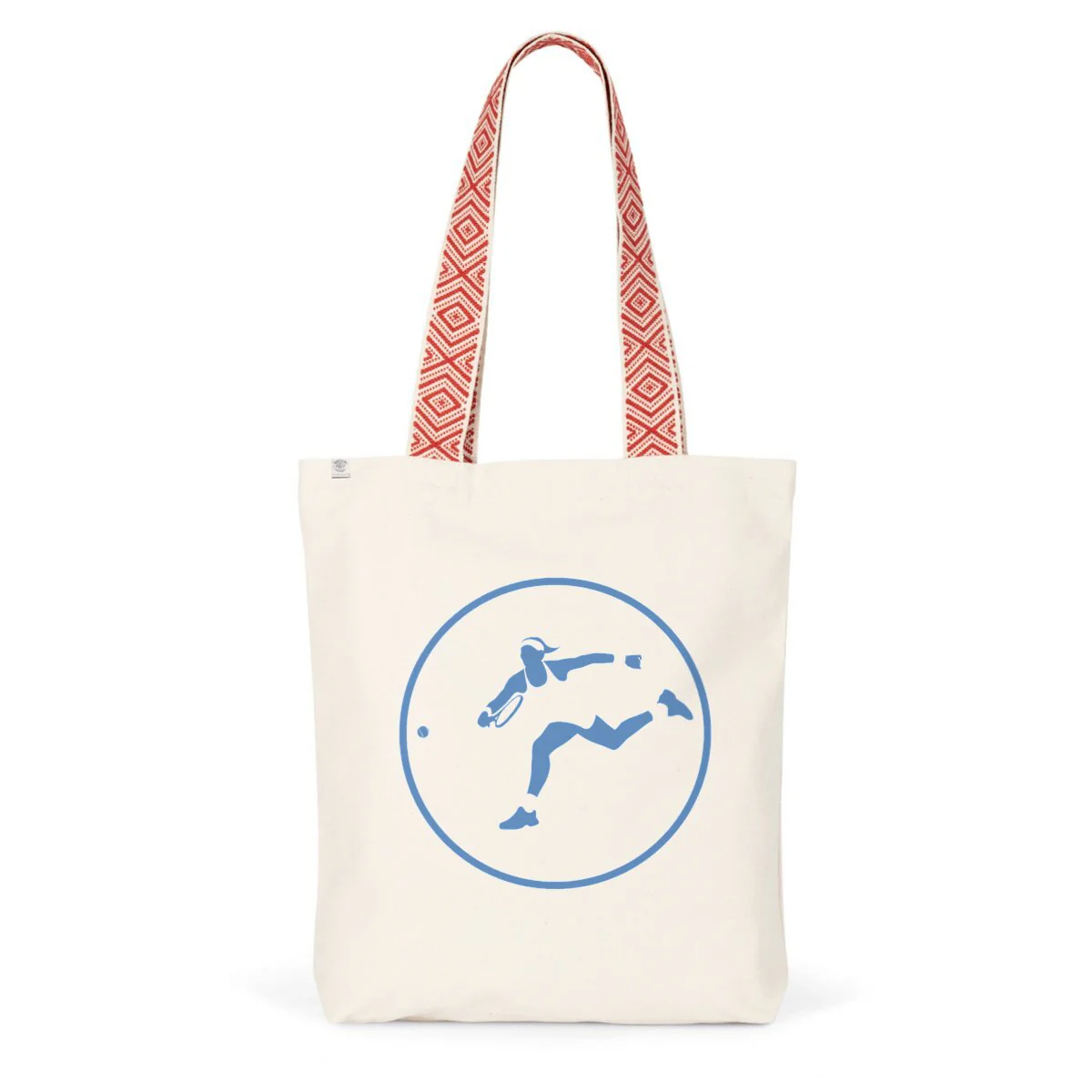 Tote bag Ethnique - Coton recyclé - Tennis W – Image 2