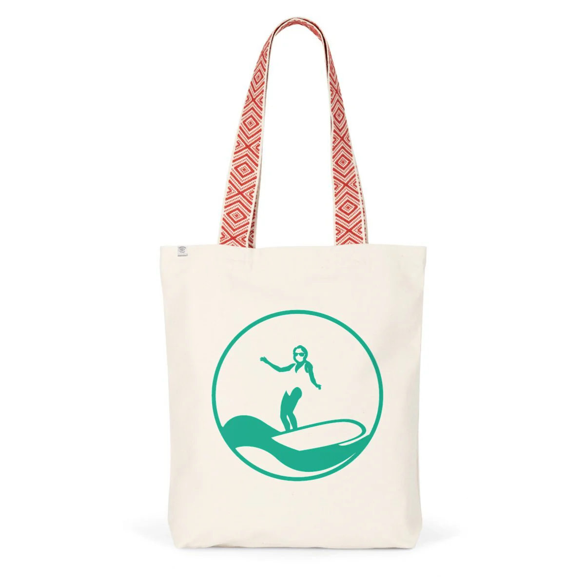 Tote bag Ethnique - Coton recyclé - Surf W – Image 2
