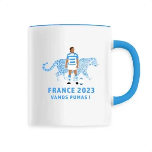 Mug céramique - Anse colorée - 330 ml - Pumas