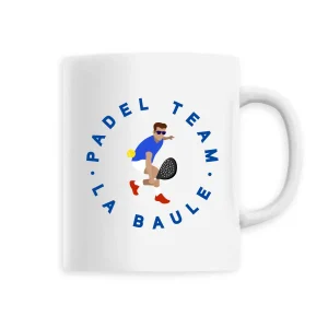Mug céramique - Anse colorée - 330 ml - Padel team La Baule