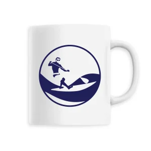 Mug céramique - Anse colorée - 330 ml - Stand up paddle H
