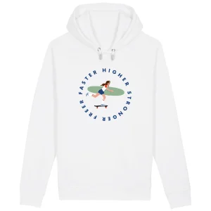 face_blanc_1124265293_2c112cd6-a458-487b-92fc-c992967028a9.jpgv1701790551 Sweatshirt à capuche Femme - Poches latérales - Coton BIO - Joséphine Skate