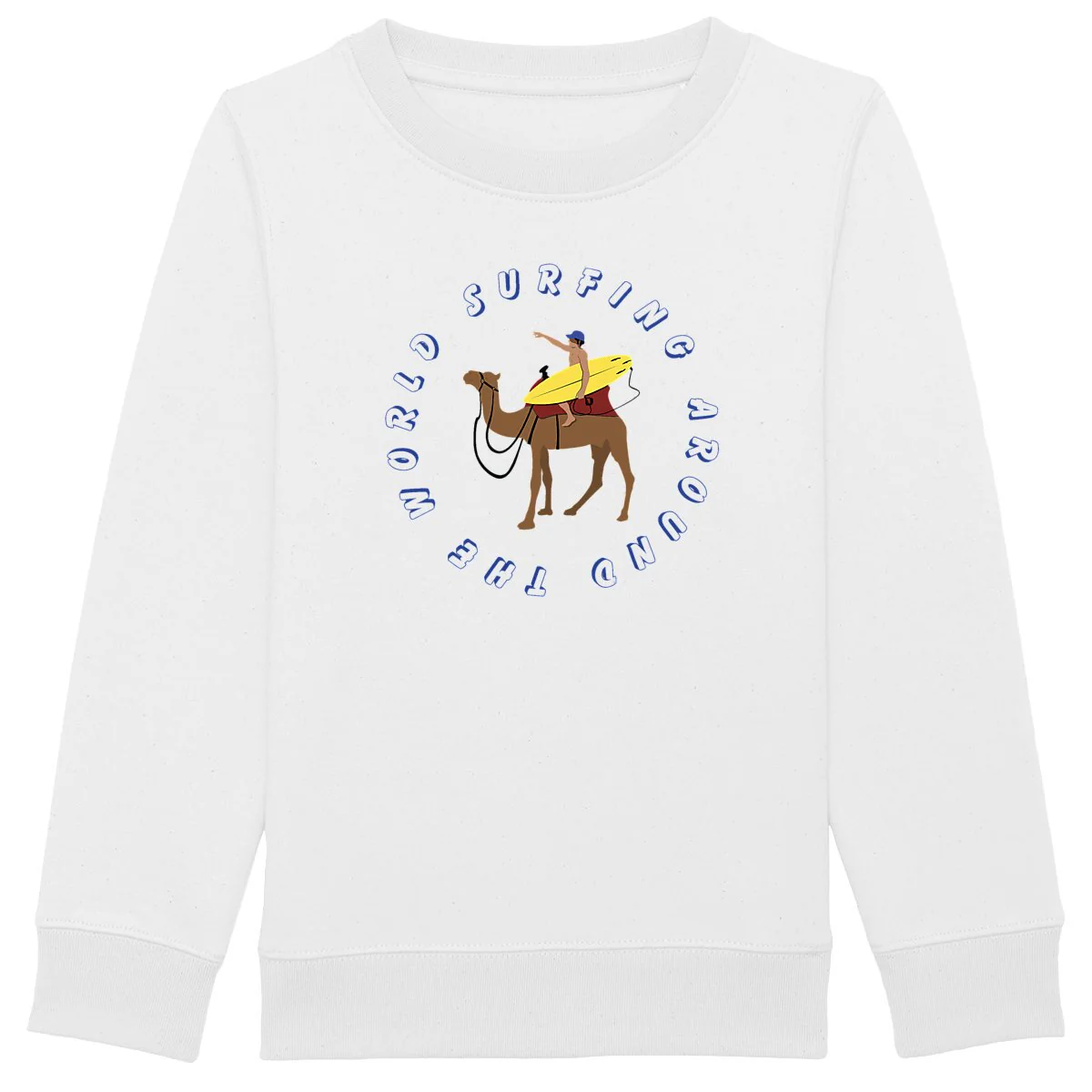 Sweatshirt Enfant - Garçon - Coton BIO - Surfing around the world – Image 2