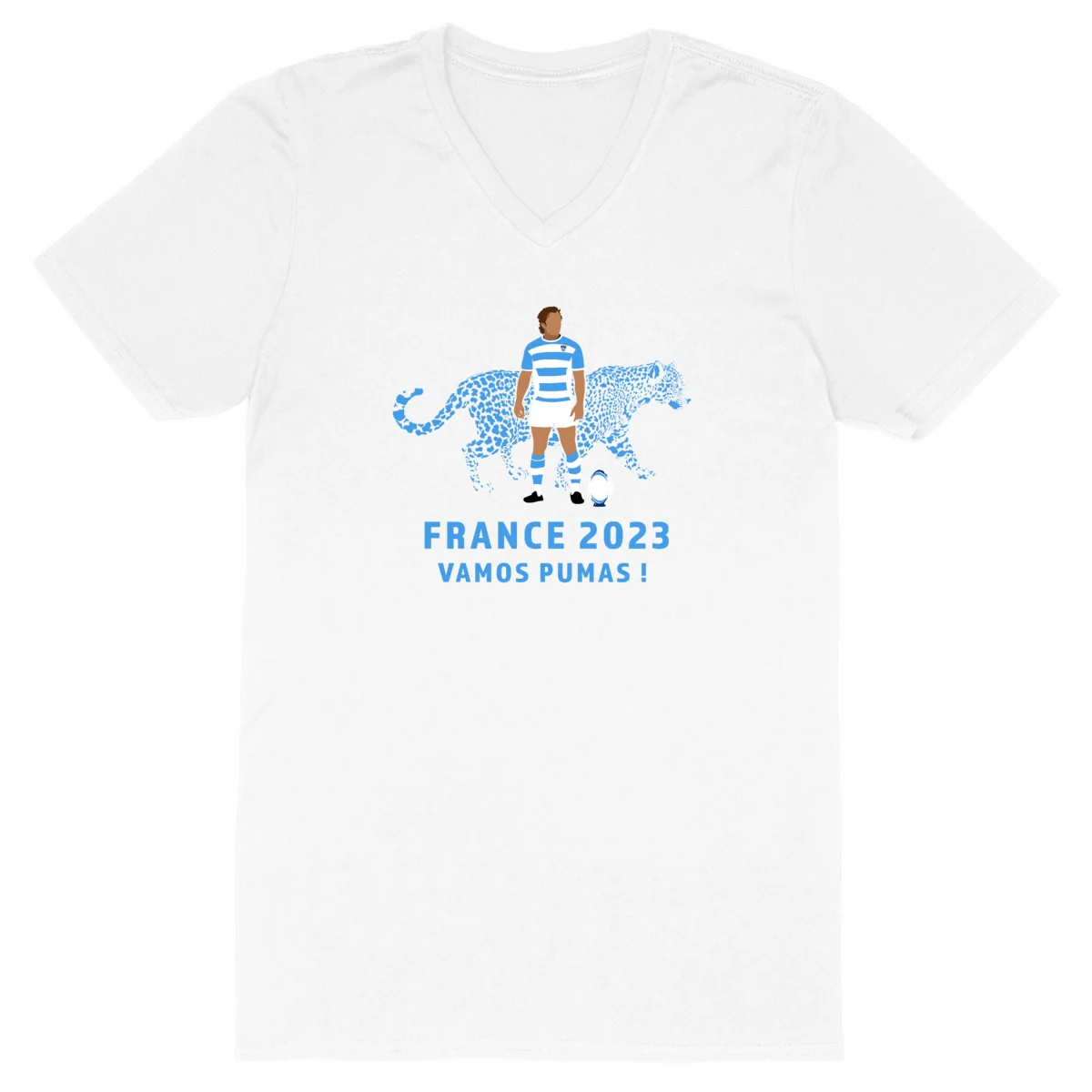 T-shirt Homme - Col V - 100% coton BIO - Pumas – Image 2