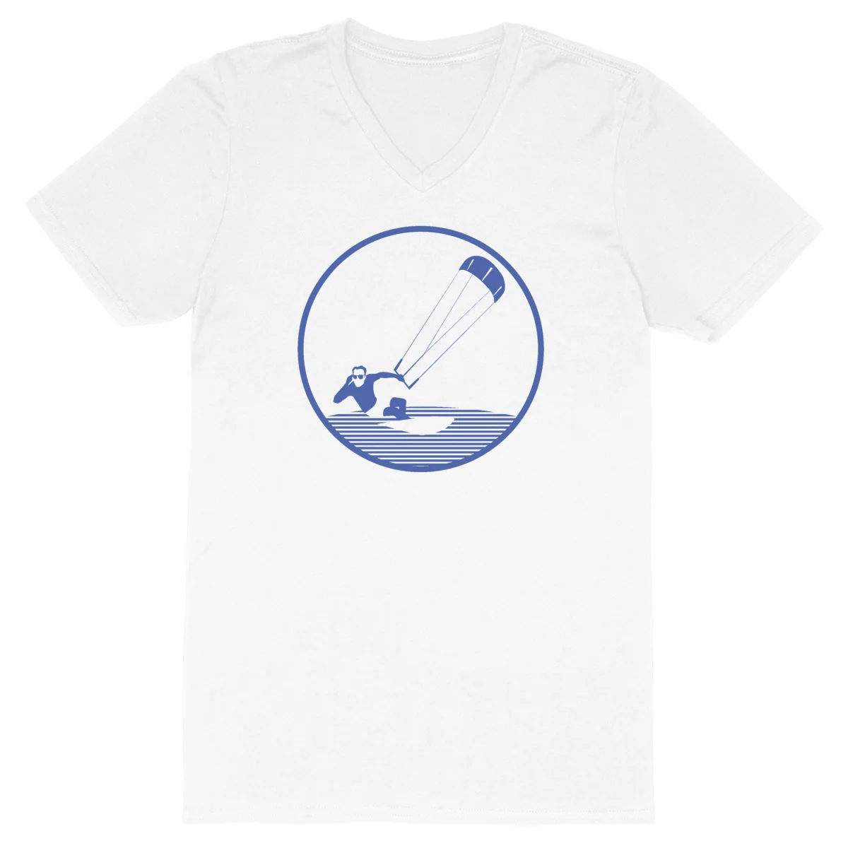 T-shirt Homme - Col V - 100% Coton Bio - Kitesurf H – Image 2