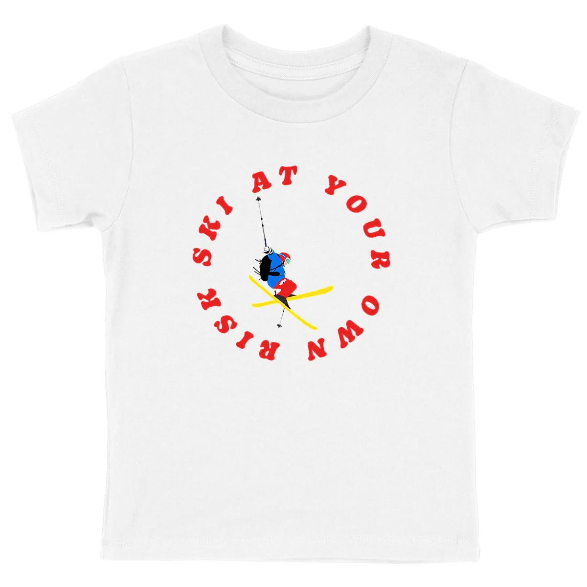 T-shirt Enfant - Garçon - 100% Coton BIO - Ski at your own risk – Image 2