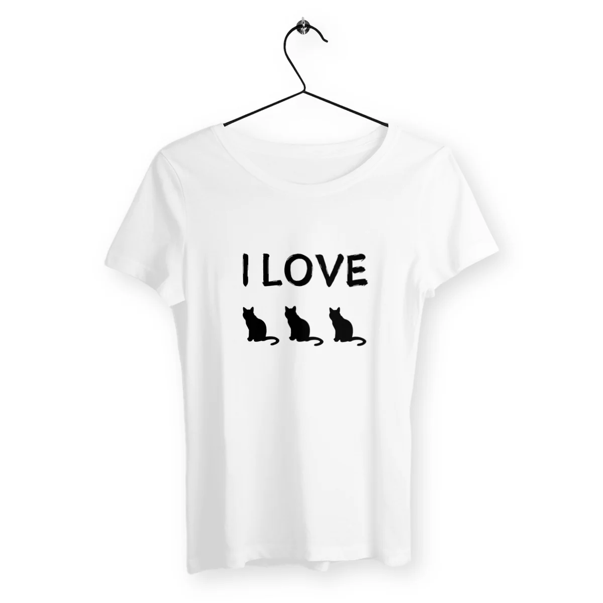 T-shirt léger - Femme - I love chat chat chat – Image 2