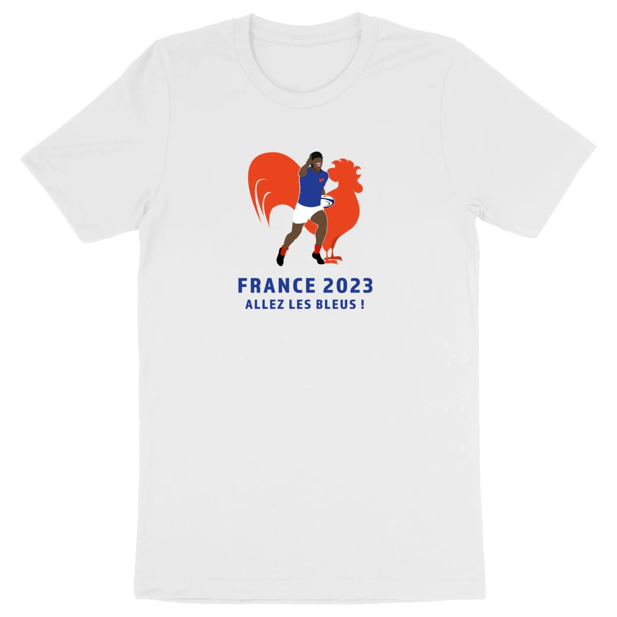 T-shirt Homme - Épais - 100% coton BIO - Allez les bleus – Image 2