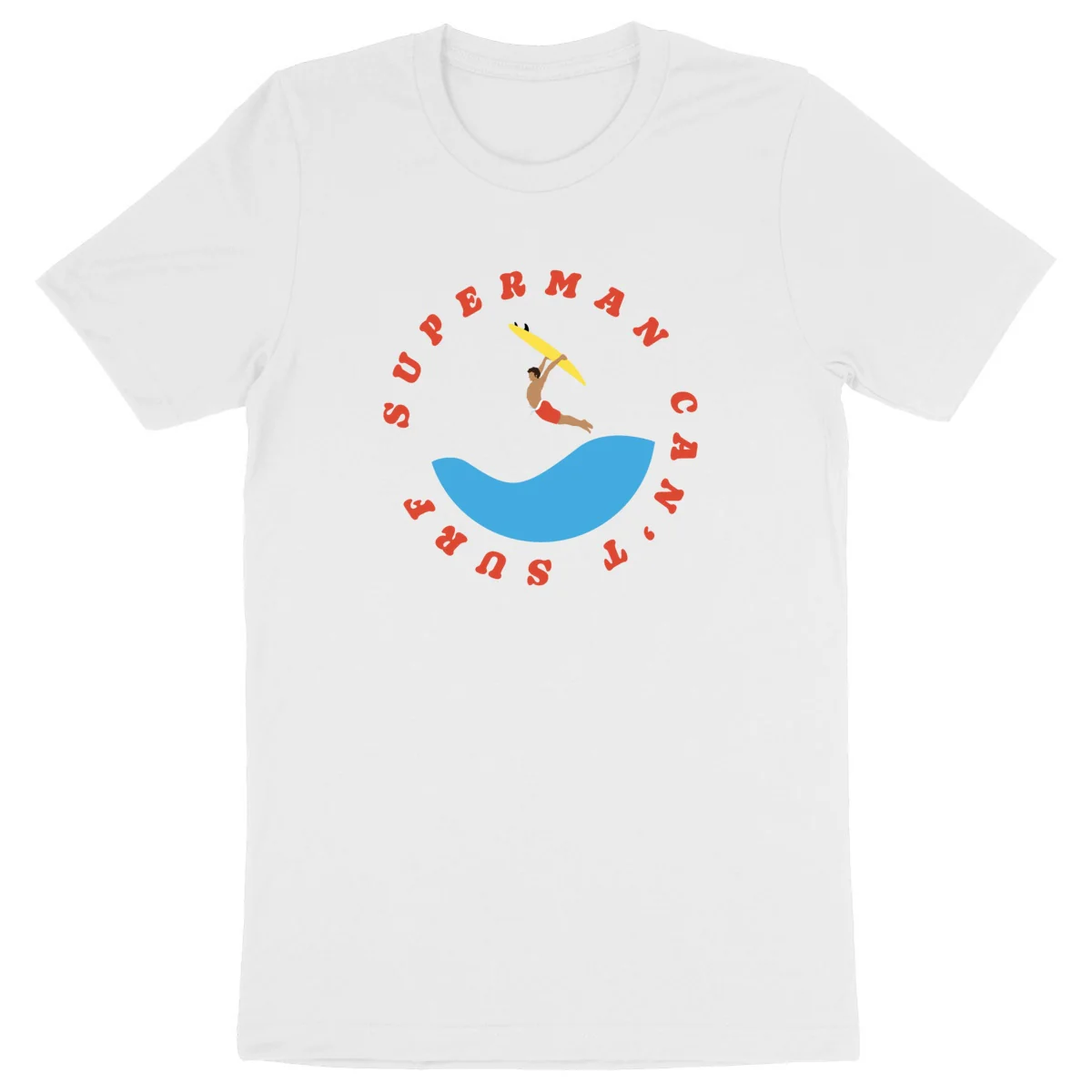 T-shirt Homme - Épais - 100% Coton BIO - Superman can't surf – Image 2