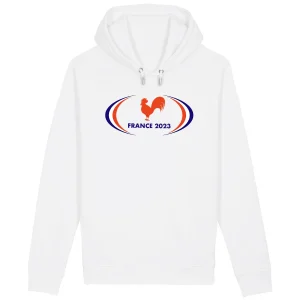 face_blanc_495634725_124b19e6-07c4-4cbb-af61-32360fac2c3f.jpgv1694016115 Sweatshirt à capuche Homme - Poches latérales - Coton BIO - France 2023