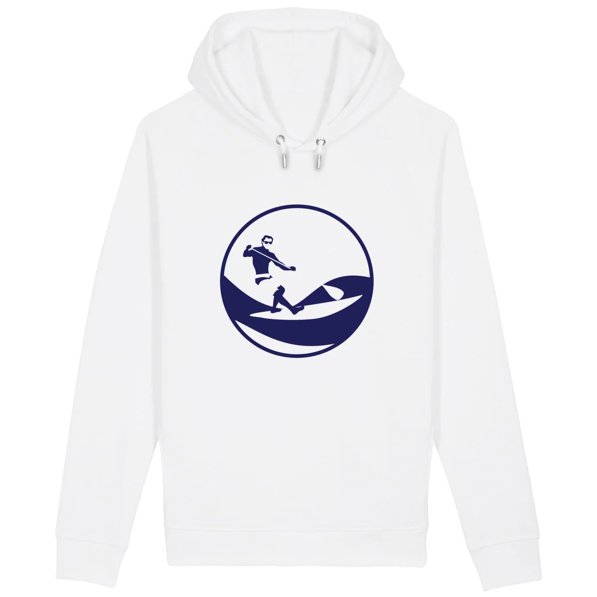 Sweatshirt à capuche Homme - Poches latérales - Coton BIO - Stand Up Paddle H – Image 2