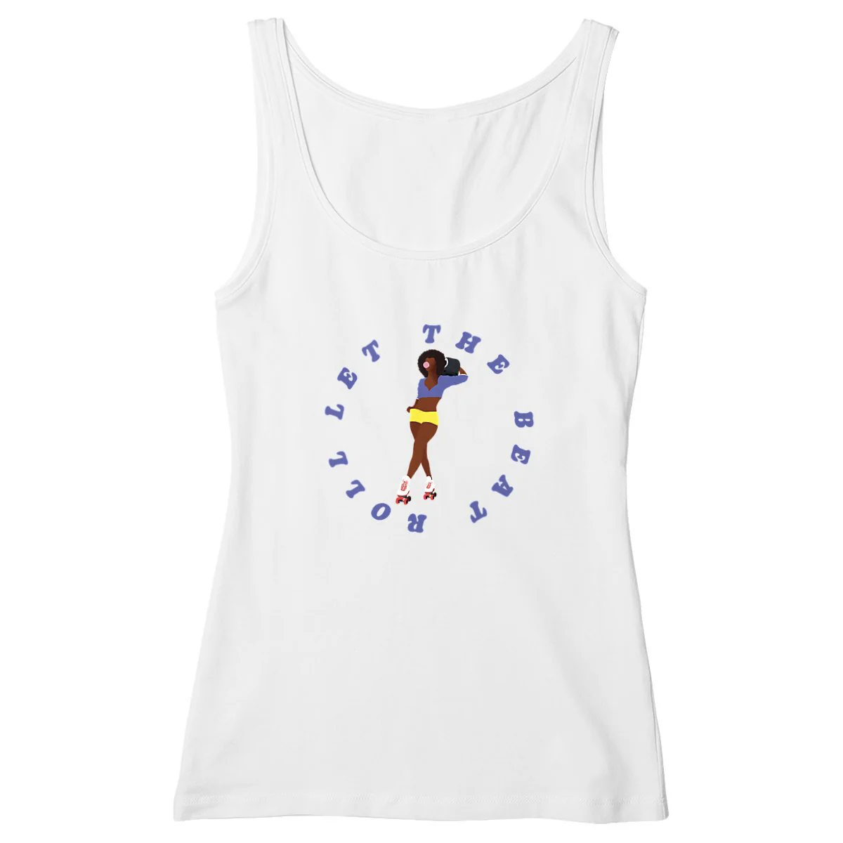 Débardeur Femme - Cintré - 100% Coton BIO - Let the beat roll