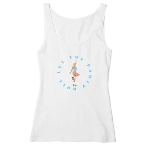 Débardeur Femme - Cintré - 100% Coton BIO - Let the party roll