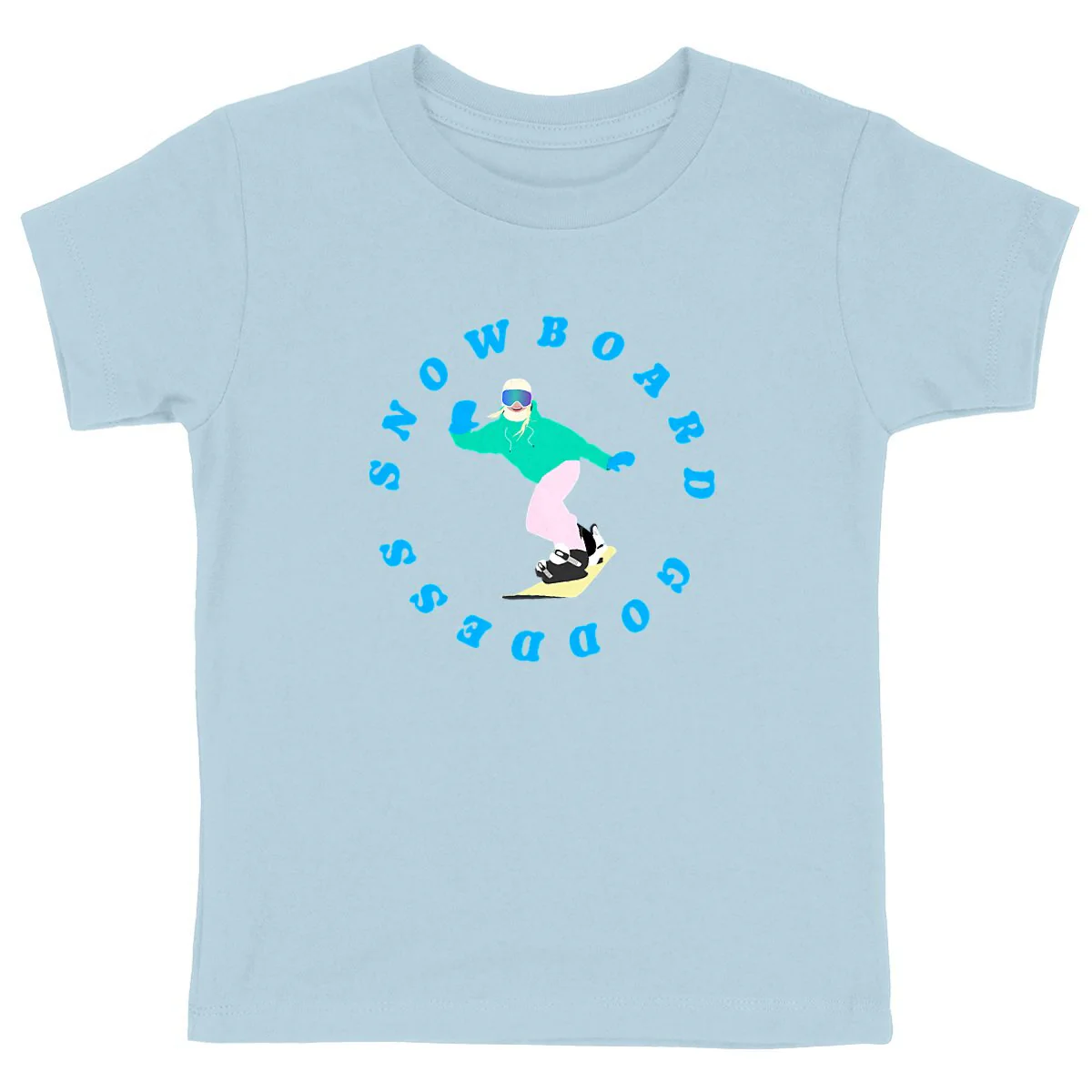 T-shirt Enfant - Fille - Coton BIO - Snowboard goddess – Image 5