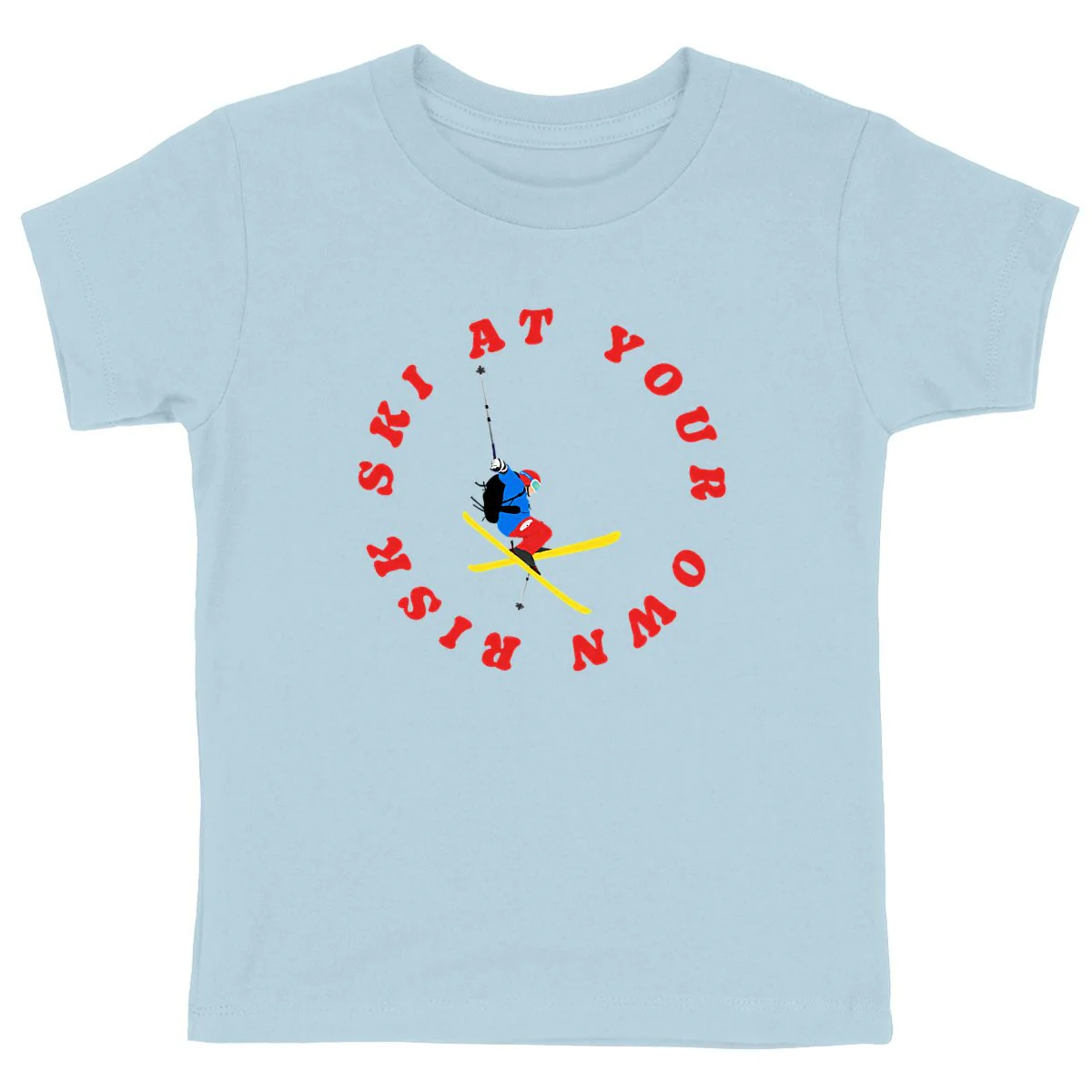 T-shirt Enfant - Garçon - 100% Coton BIO - Ski at your own risk – Image 5