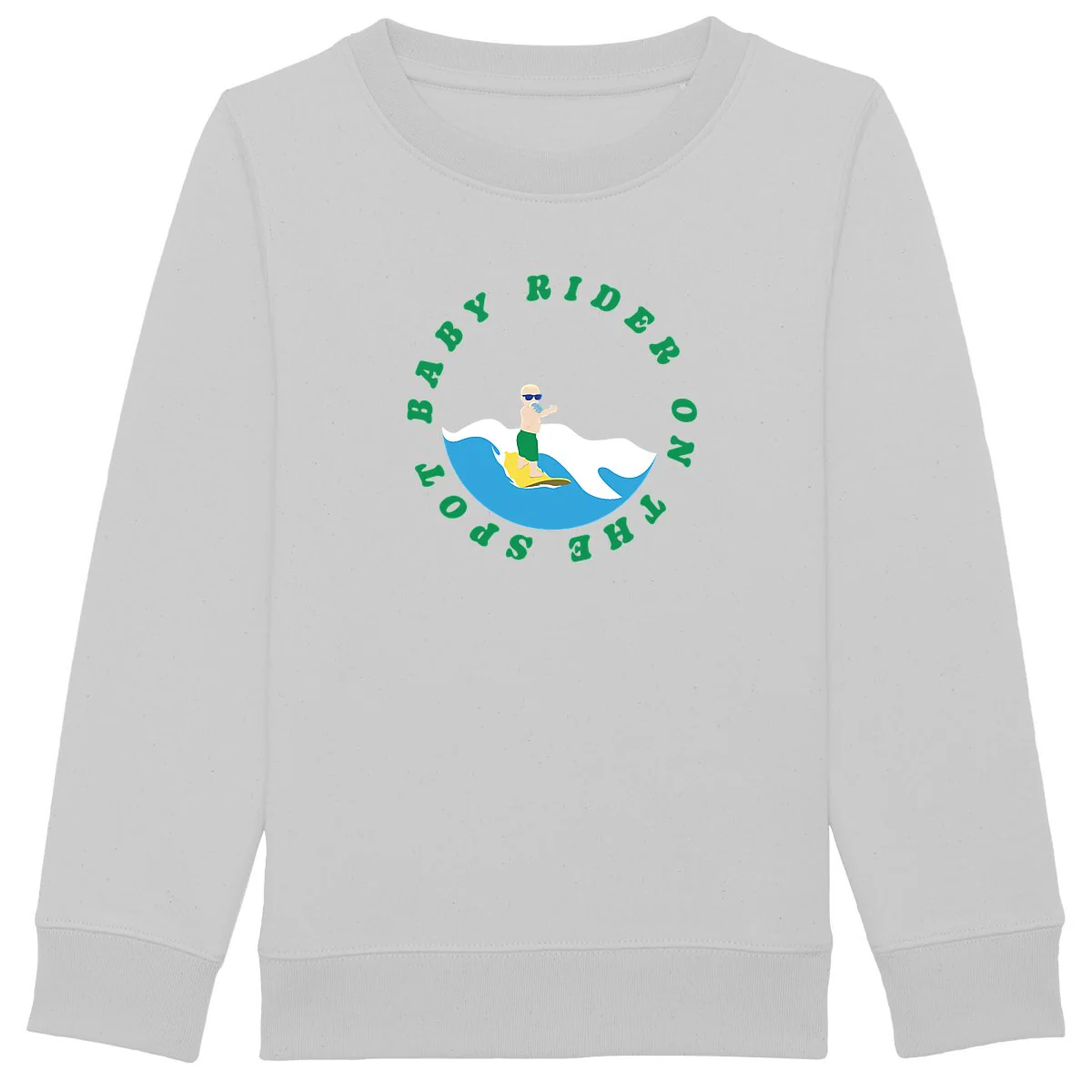Sweatshirt Enfant - Garçon - Épais - Coton BIO - Baby rider on the spot – Image 5