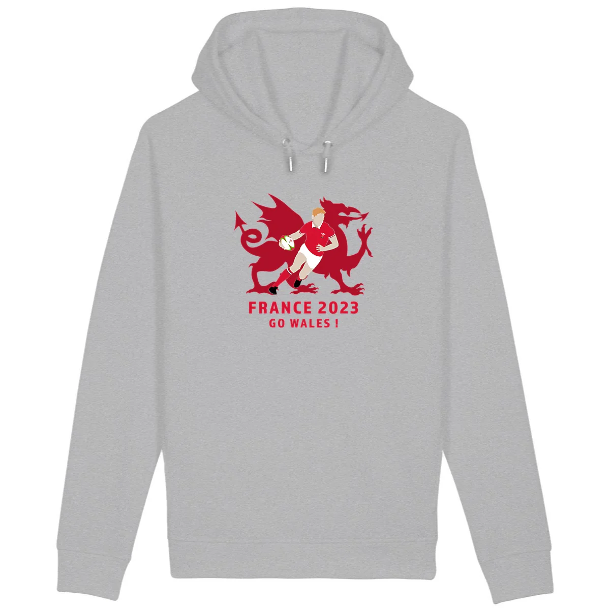 Sweatshirt à capuche Homme - Poches latérales - Coton BIO - Wales – Image 3