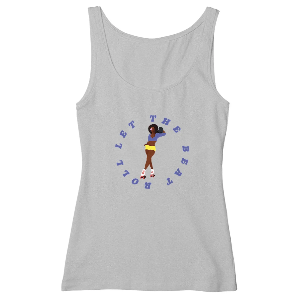 Débardeur Femme - Cintré - 100% Coton BIO - Let the beat roll – Image 3