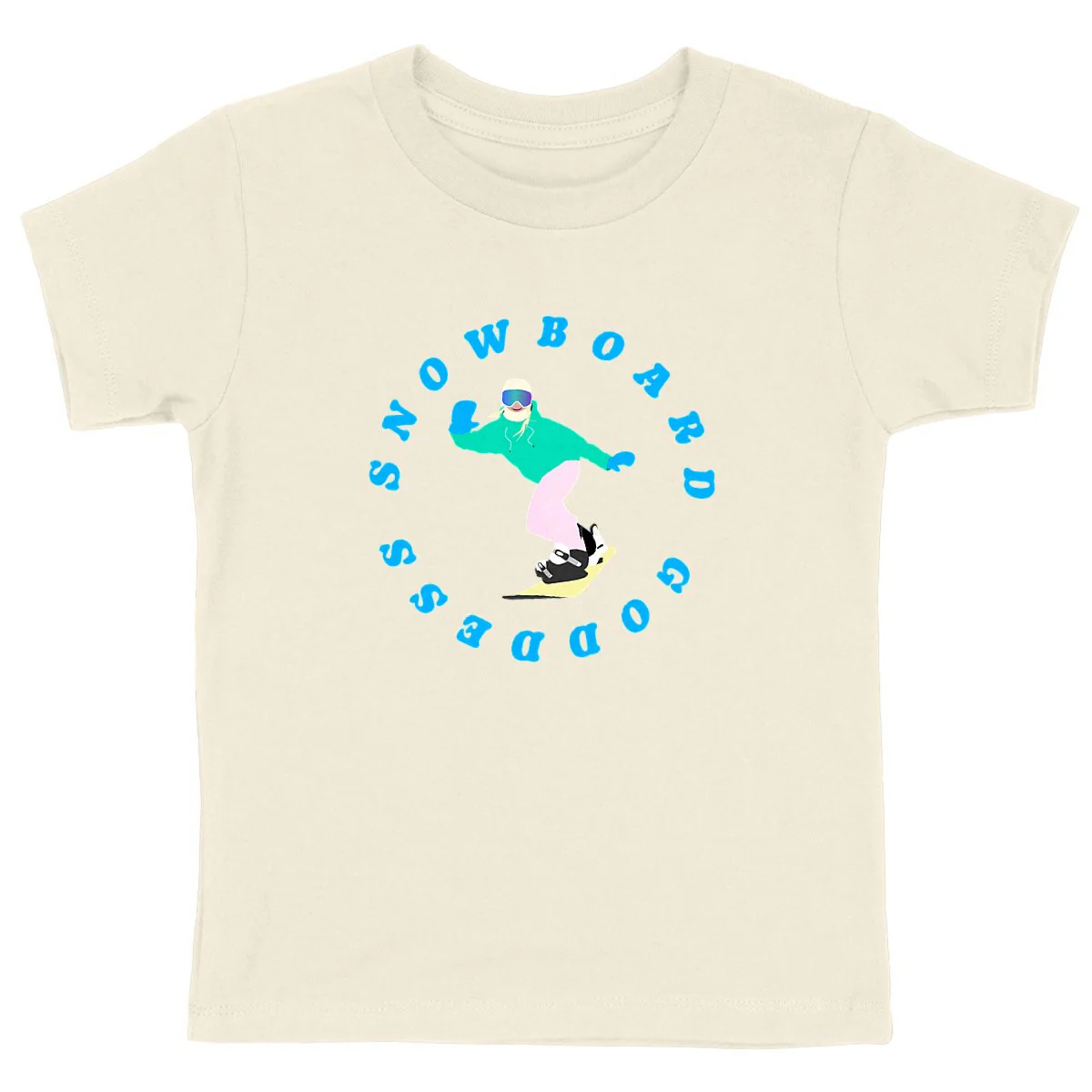 T-shirt Enfant - Fille - Coton BIO - Snowboard goddess – Image 7