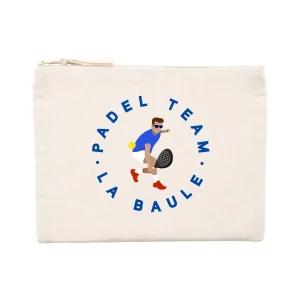 Pochette zippée - Coton recyclé - 21,5 x 16 cm - Padel Team La Baule