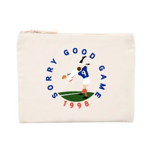 Pochette zippée - Coton recyclé - 21,5 x 16 cm - Sorry good game