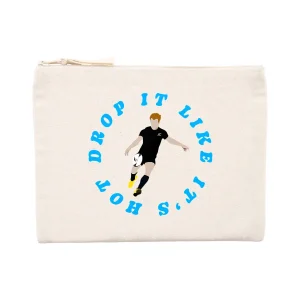 Pochette zippée - Coton recyclé - 21,5 x 16 cm - Drop it like it's hot