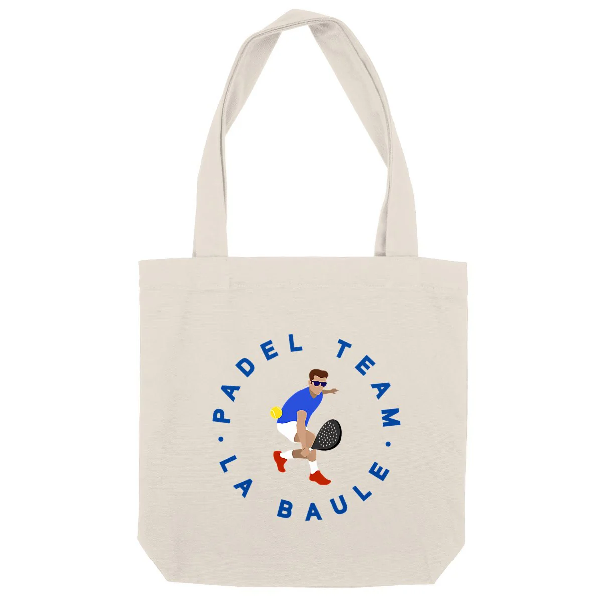 Tote bag - Épais - Coton recyclé - Padel Team La Baule