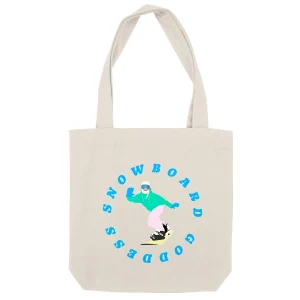 Tote bag - Épais - Coton recyclé - Snowboard goddess
