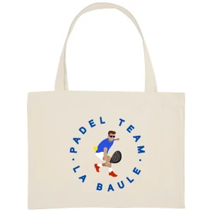 Grand Shopping bag - Épais - Coton recyclé - 49 x 37 cm - Padel Team La Baule