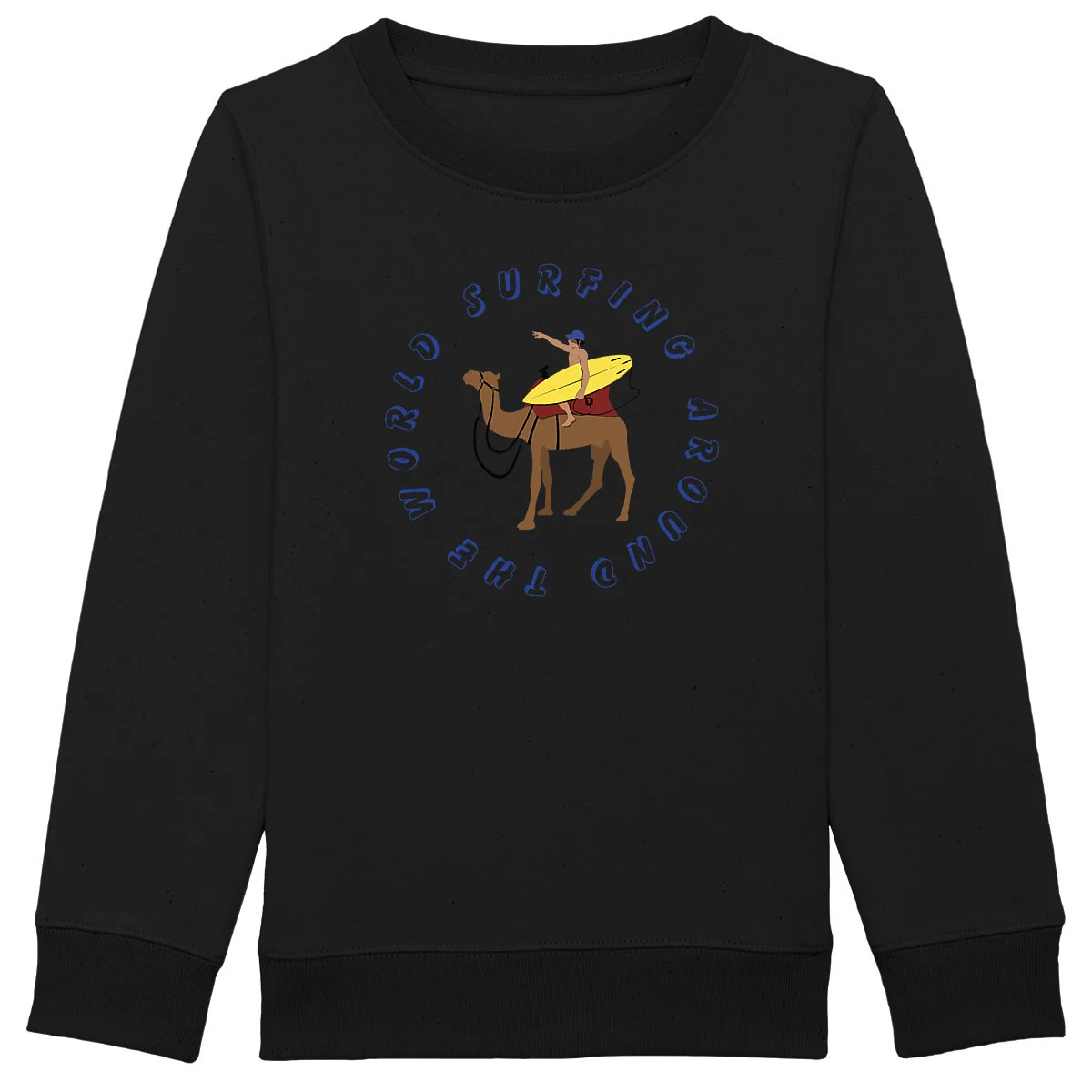Sweatshirt Enfant - Garçon - Coton BIO - Surfing around the world – Image 4