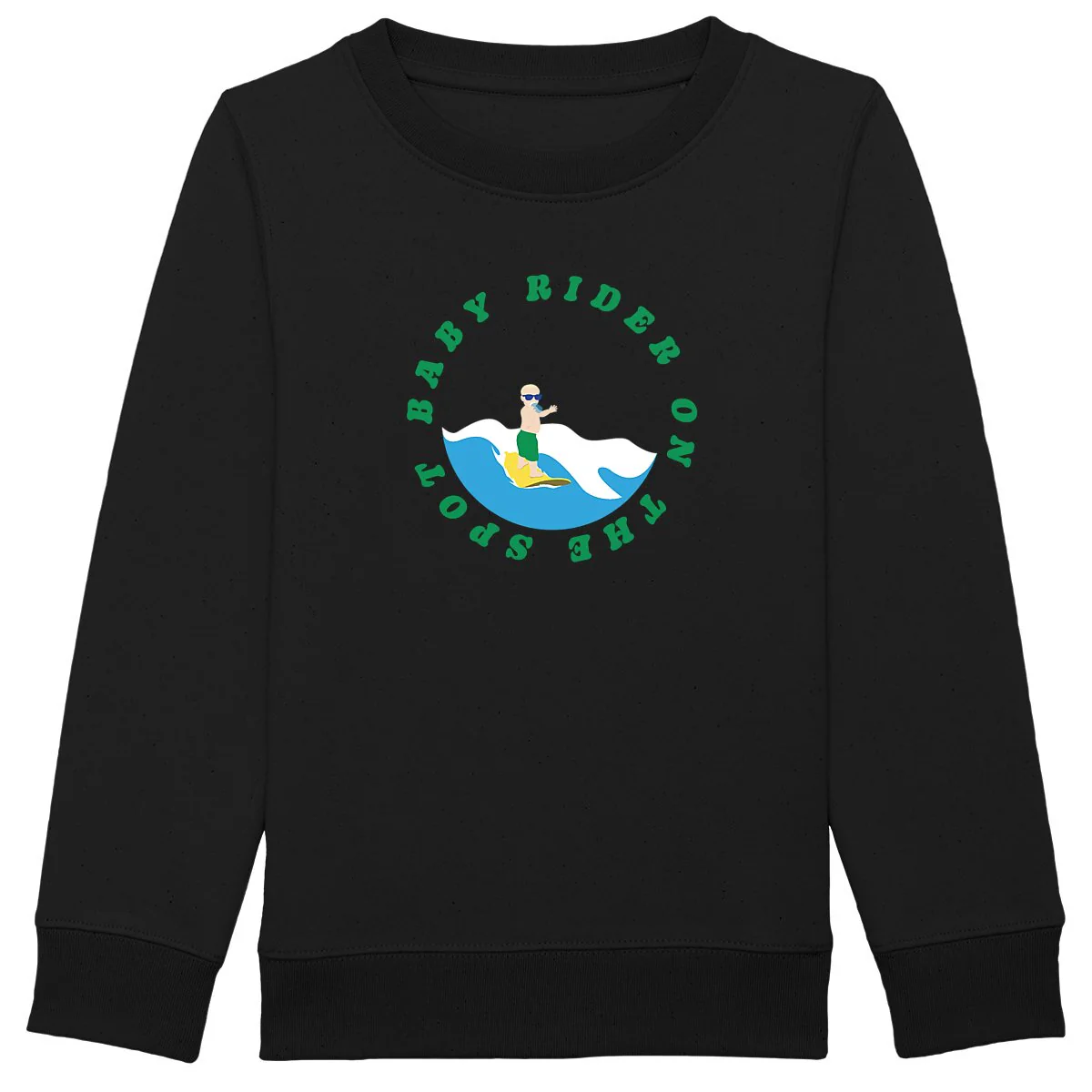 Sweatshirt Enfant - Garçon - Épais - Coton BIO - Baby rider on the spot – Image 4