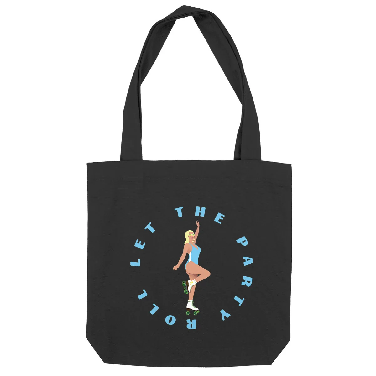 Totebag - BIO - 100% recyclé - 37 x 39 cm - Let the party roll – Image 2