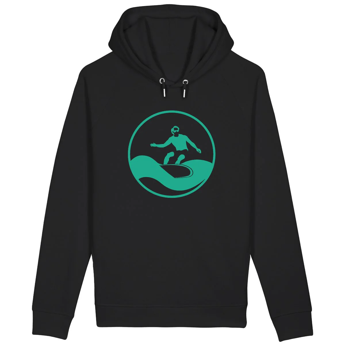 Sweatshirt à capuche Homme - Poches latérales - Coton BIO - Surf H – Image 3