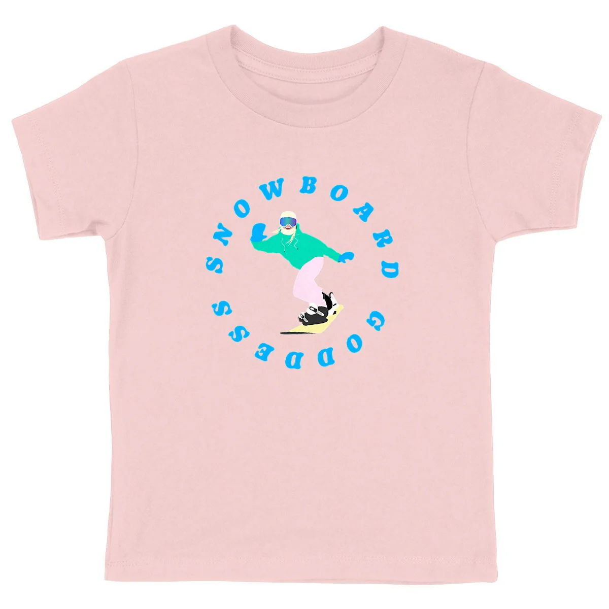 T-shirt Enfant - Fille - Coton BIO - Snowboard goddess – Image 6