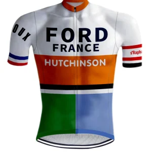 Maillot de cyclisme rétro 'Le Maître' Anquetil de REDTED