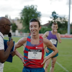 Maillot Running Homme Rouge Bleu [Made in France]