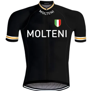 Maillot de Cyclisme rétro Molteni Noir - REDTED