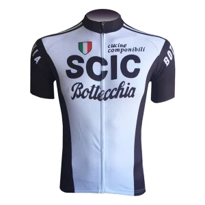 Maillot de Cyclisme rétro Scic- Noir/Blanc