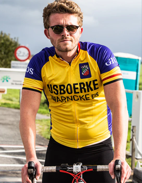 MAILLOT DE CYCLISME RÉTRO IJSBOERKE Warncke Jaune - REDTED – Image 3