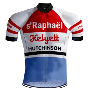 MAILLOT DE CYCLISME RÉTRO SAINT-RAPHAËL Rouge/Bleu - REDTED