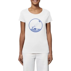 T-shirt Femme - Coupe Classique - 100% Coton BIO - Kitesurf W