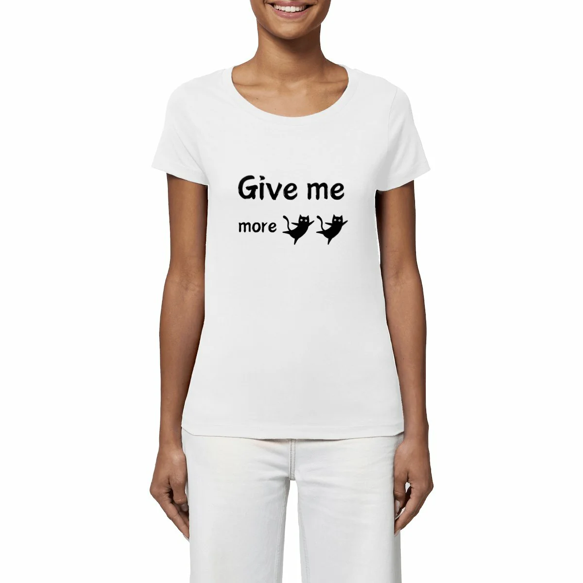 T-shirt léger - Femme - Give me more chat chat