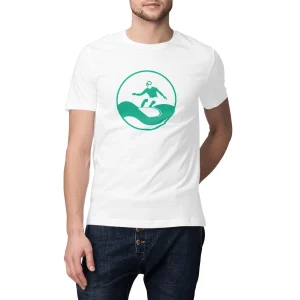 T-shirt Homme - Épais - 100% Coton BIO - Surf H