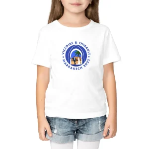 T-shirt Enfant - Fille - 100% coton BIO - Mariage à Marrakech