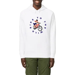 Sweatshirt à capuche Homme - Poches latérales - Vélo Trail