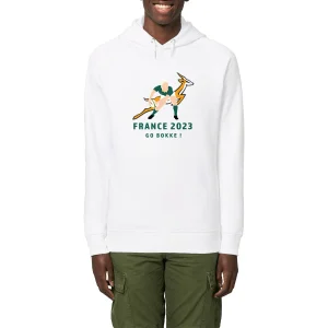Sweatshirt à capuche Homme - Poches latérales - Coton BIO - Springboks