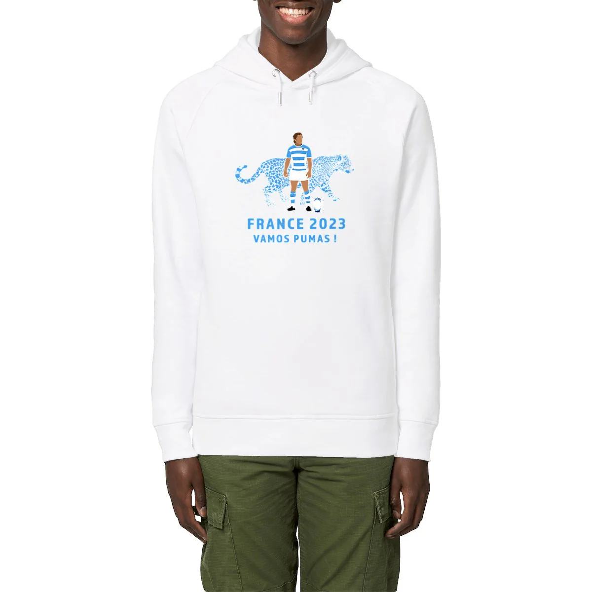 Sweatshirt à capuche Homme - Poches latérales - Coton BIO - Pumas