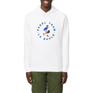 Sweatshirt à capuche Homme - Poches latérales - Coton Bio - Padel Team La Baule